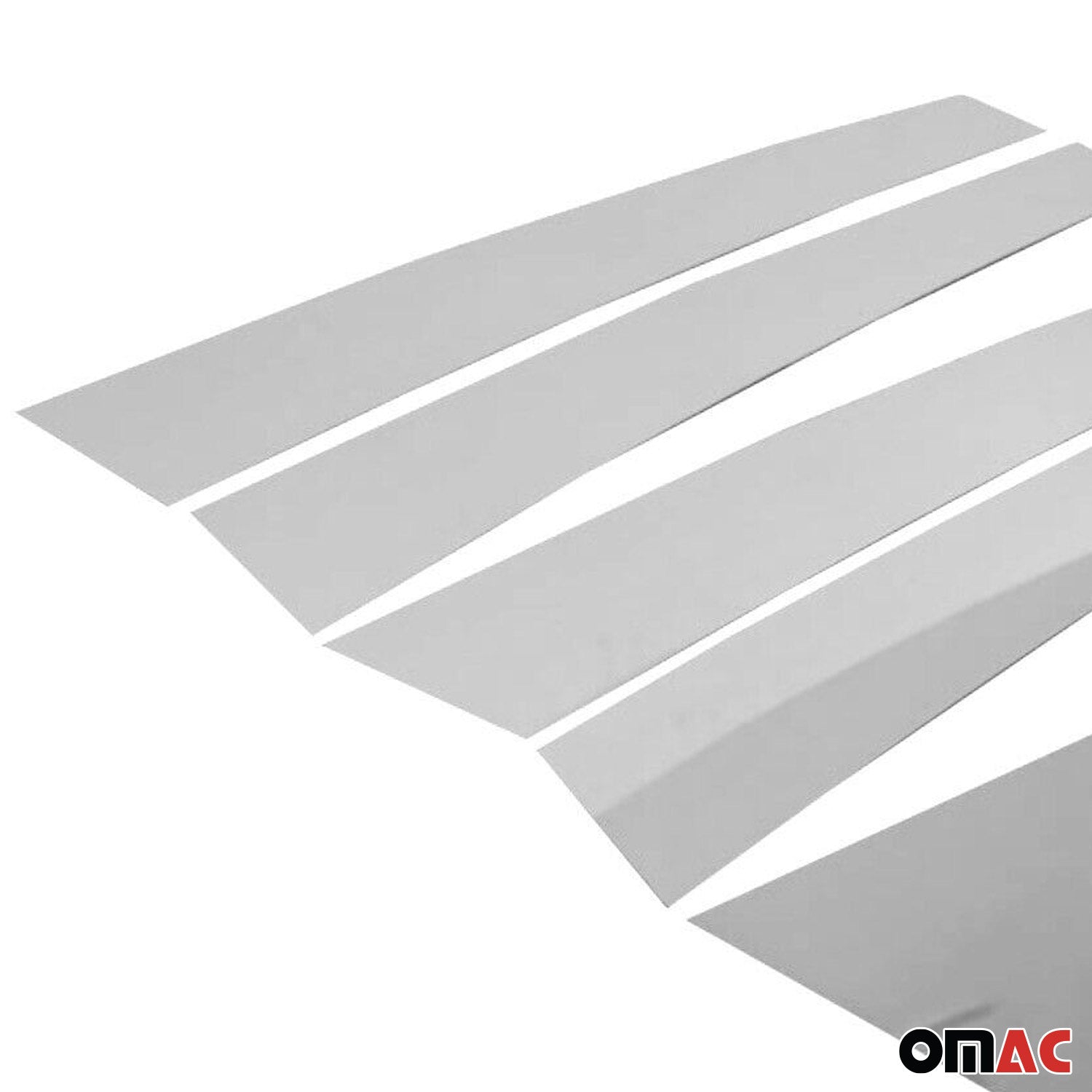 2017-2025 Jeep Compass Window B Pillar Posts Door Trim Cover Stainless Steel Silver 6x