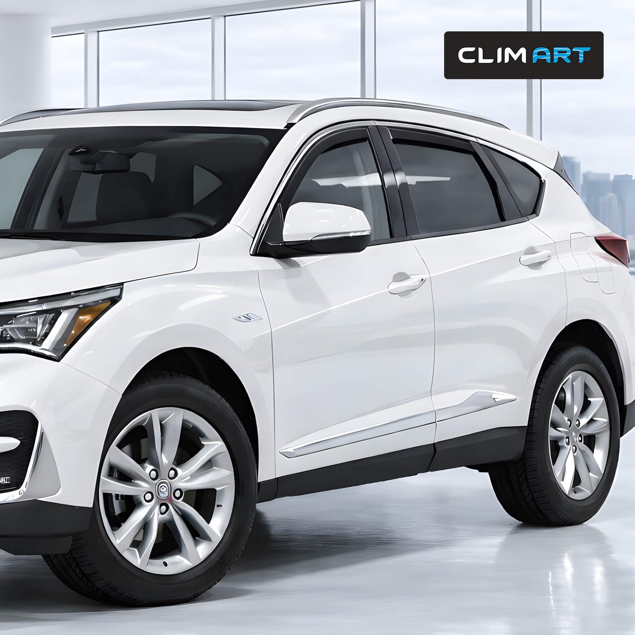 Clim Art Wind Deflectors for Acura RDX 2019-2026 In-channel Dark Smoke 4Pcs
