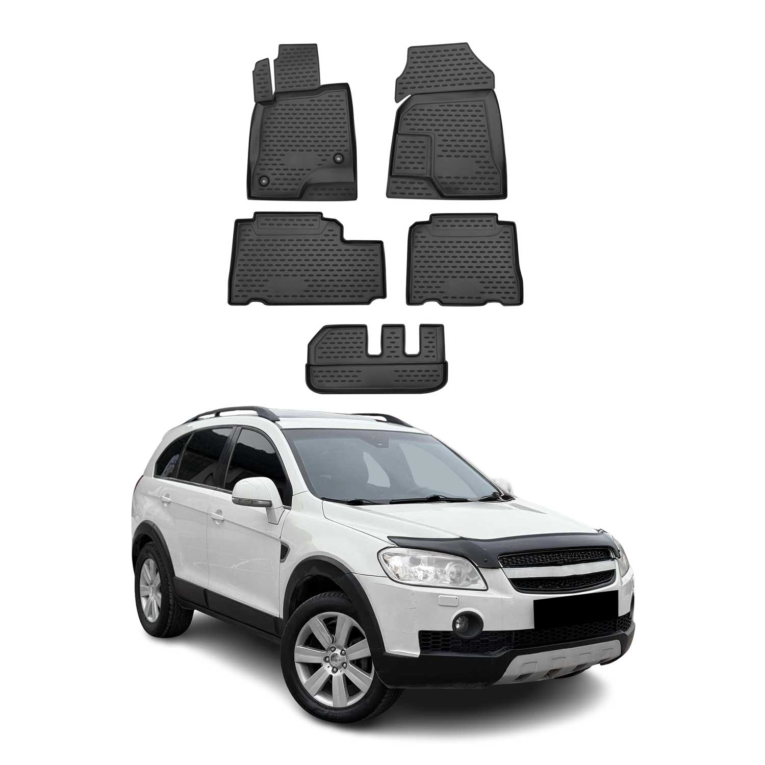 2012-2015 Chevrolet Captiva Sport 7Seats Floor Mats Liners Full Set All Weather