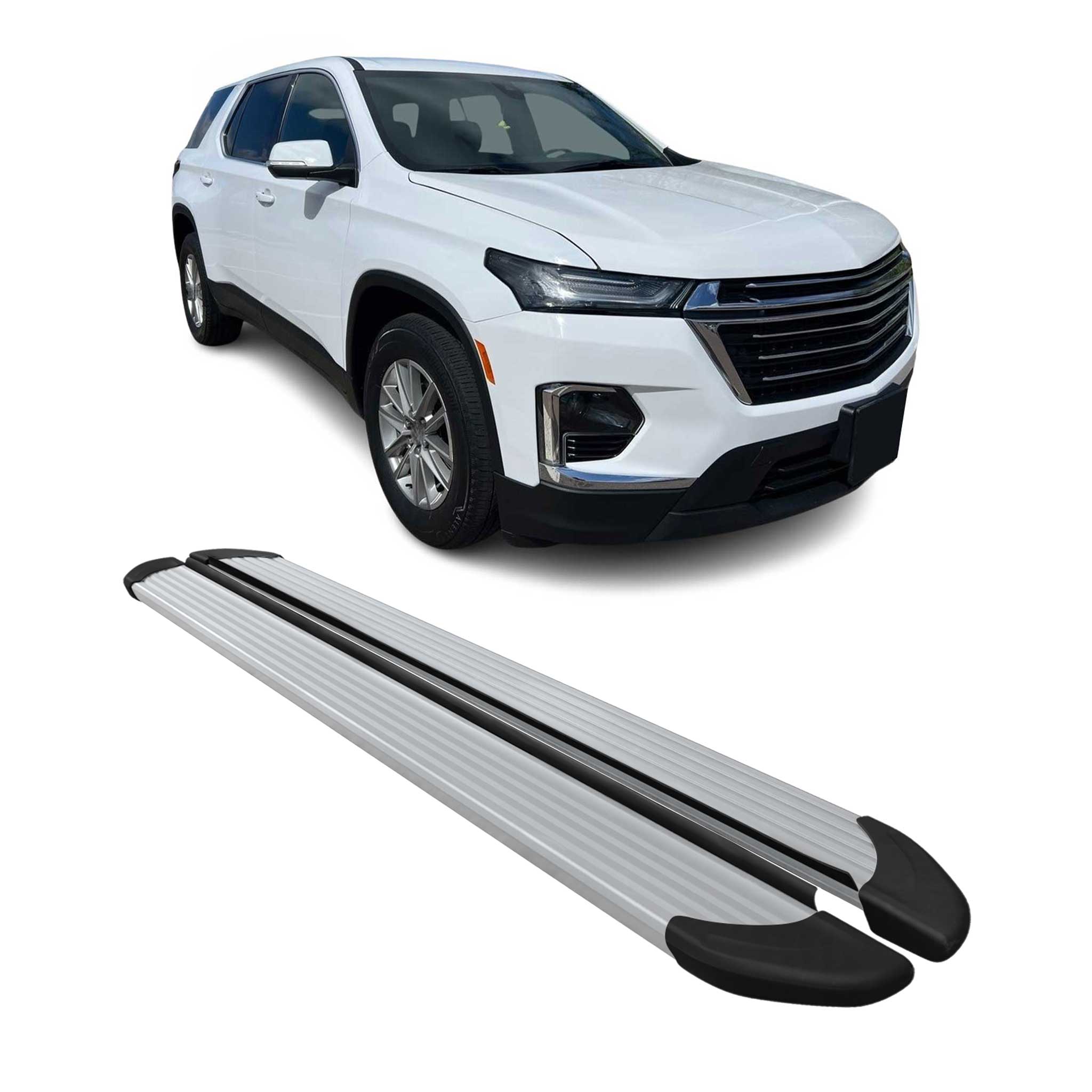 2018-2023 Chevrolet Traverse Nerf Bar Side Step Running Boards Alu 2x