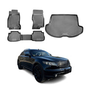 2003-2008 Infiniti FX35 Floor Mats & Cargo Liner Full Set All Weather Black