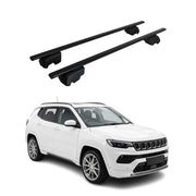 Roof Racks Luggage Carrier Cross Bars Iron for Jeep Compass 3.gen 2026-27 Black