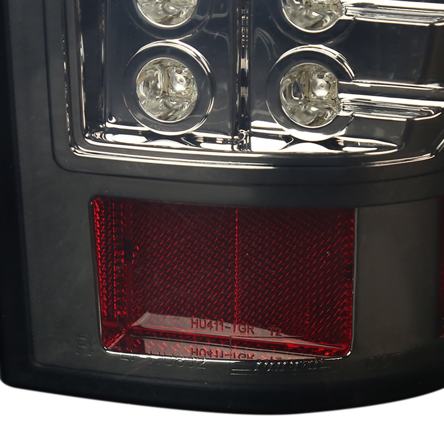 2007-2012 Chevrolet Avalanche LED Tail Lights Chrome Housing/Smoke Lens