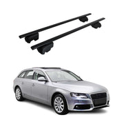 2008-2012 Audi A4 B8 Wagon Roof Rack Cross Bars Silver Luggage Carrier 2 Pcs
