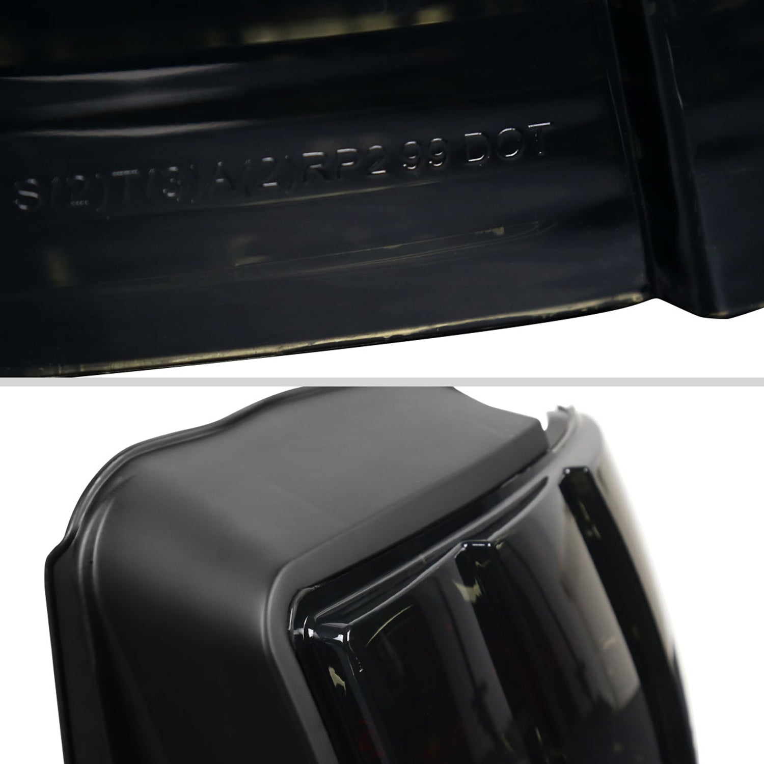 1999-2004 Ford Mustang Tail Lights Chrome Housing/Smoke Lens