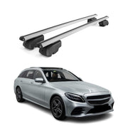 2015-2021 Mercedes C Class S205 Wagon Roof Rack Cross Bars Silver