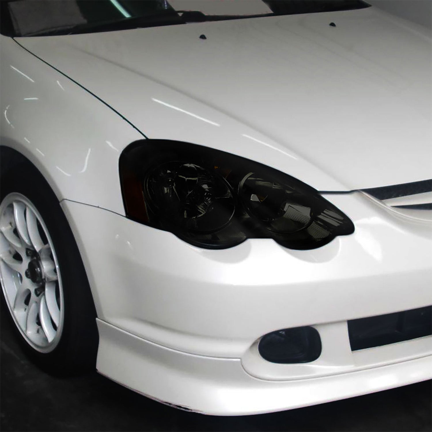 2002-2004 Acura RSX Factory Style Headlights w/ Amber Reflectors Chrome/Smoke