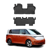 2025-2026 Volkswagen ID.Buzz Premium Floor Mats Liners Full Set All Weather Heavy Duty