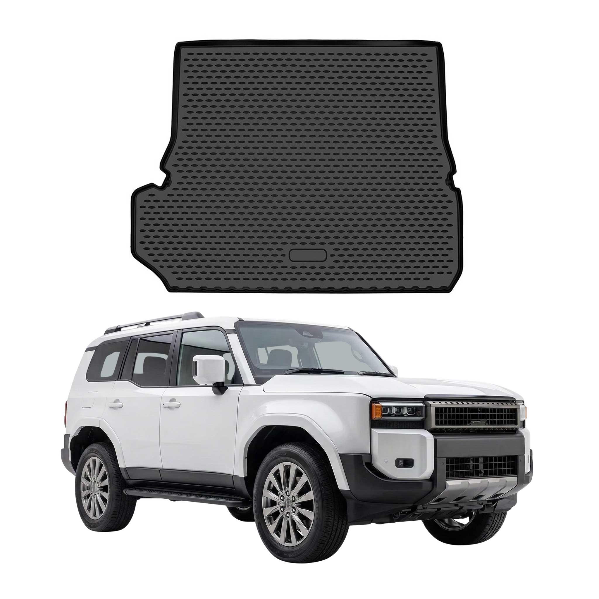 OMAC Cargo Mats Liner for Toyota Land Cruiser J250 2024-2026 Trunk Mat TPE Black