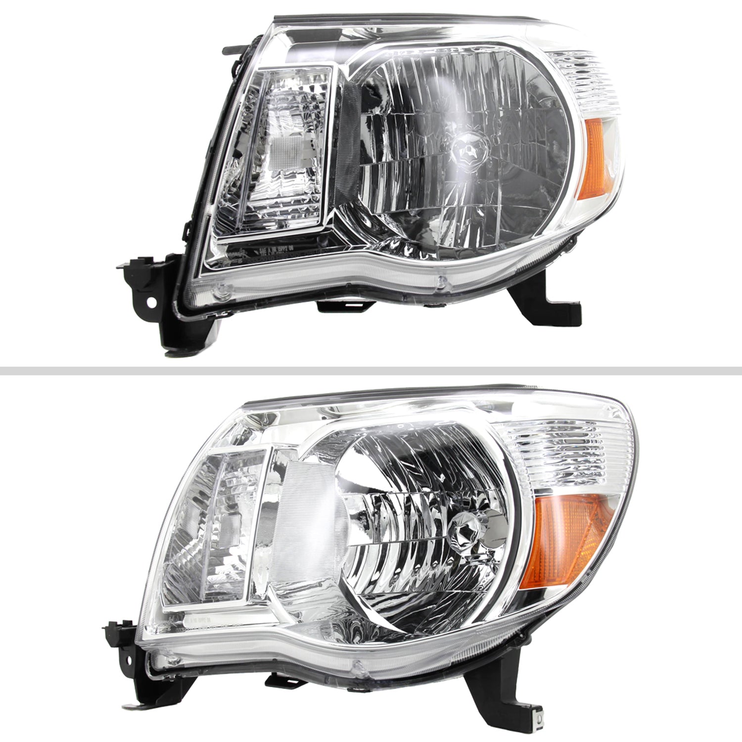 2005-2011 Toyota Tacoma Factory Style Headlights Chrome Housing/Clear Lens