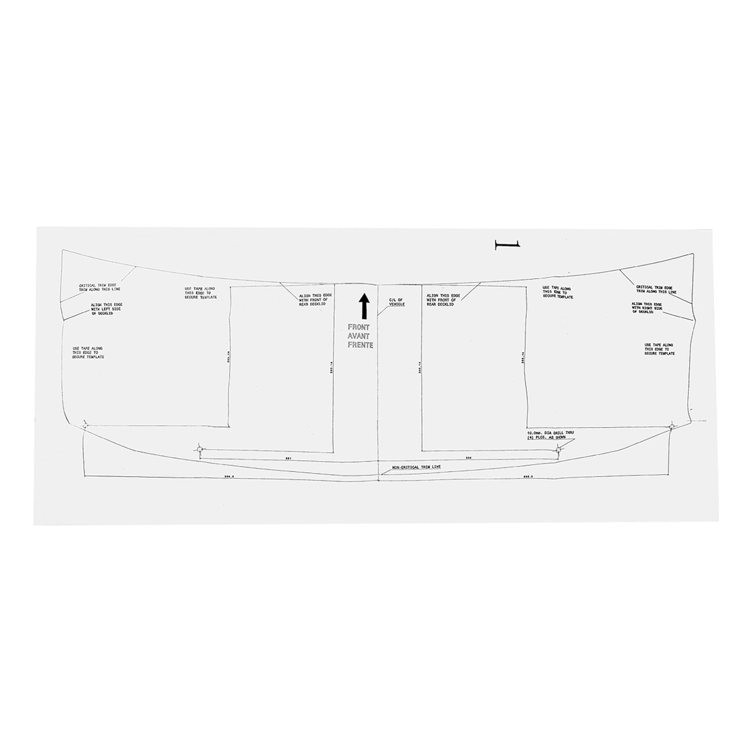 2010-2014 Ford Mustang Matte Black ABS Factory GT Style Rear Spoiler