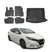 2018-2025 Nissan Leaf Premium Floor Mats & Cargo Liner Full Set All Weather Heavy Duty Black