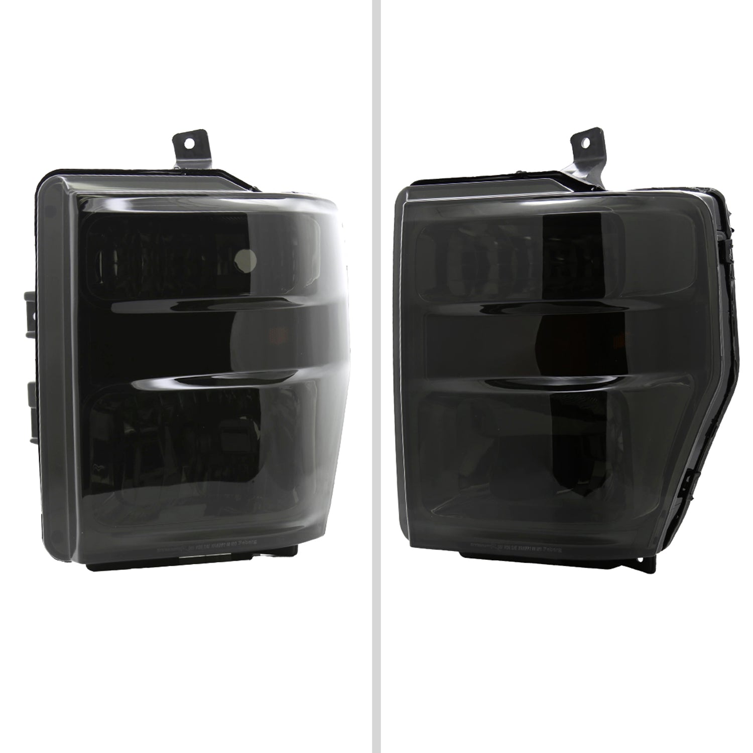 2008-2010 Ford F-250/F-350/F-450 Super Duty Factory Headlights Amber/ Chrome