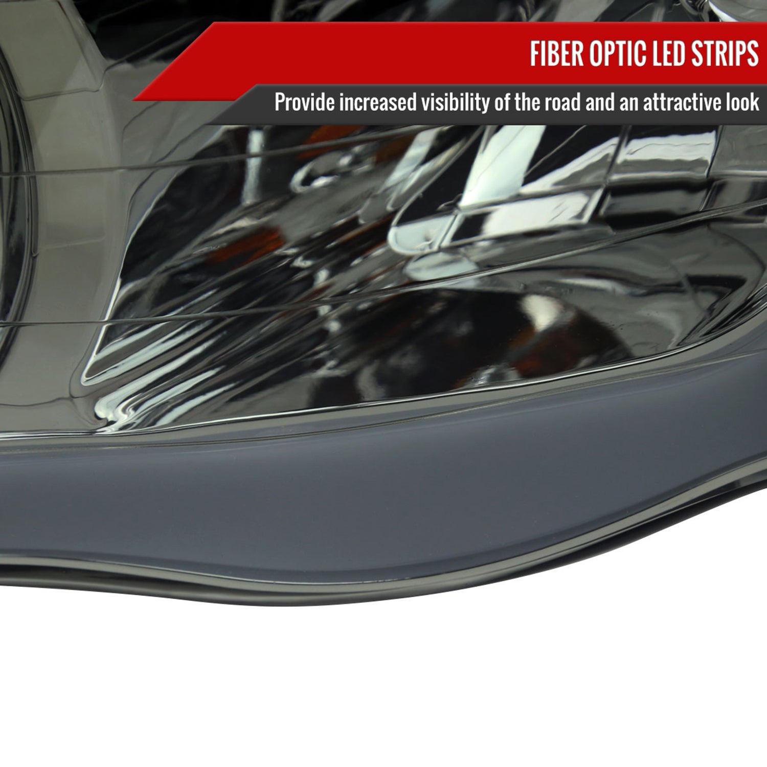 2002-2005 Dodge Ram 1500 / RAM 2500 / 3500 LED Tube H7 Headlights Chrome