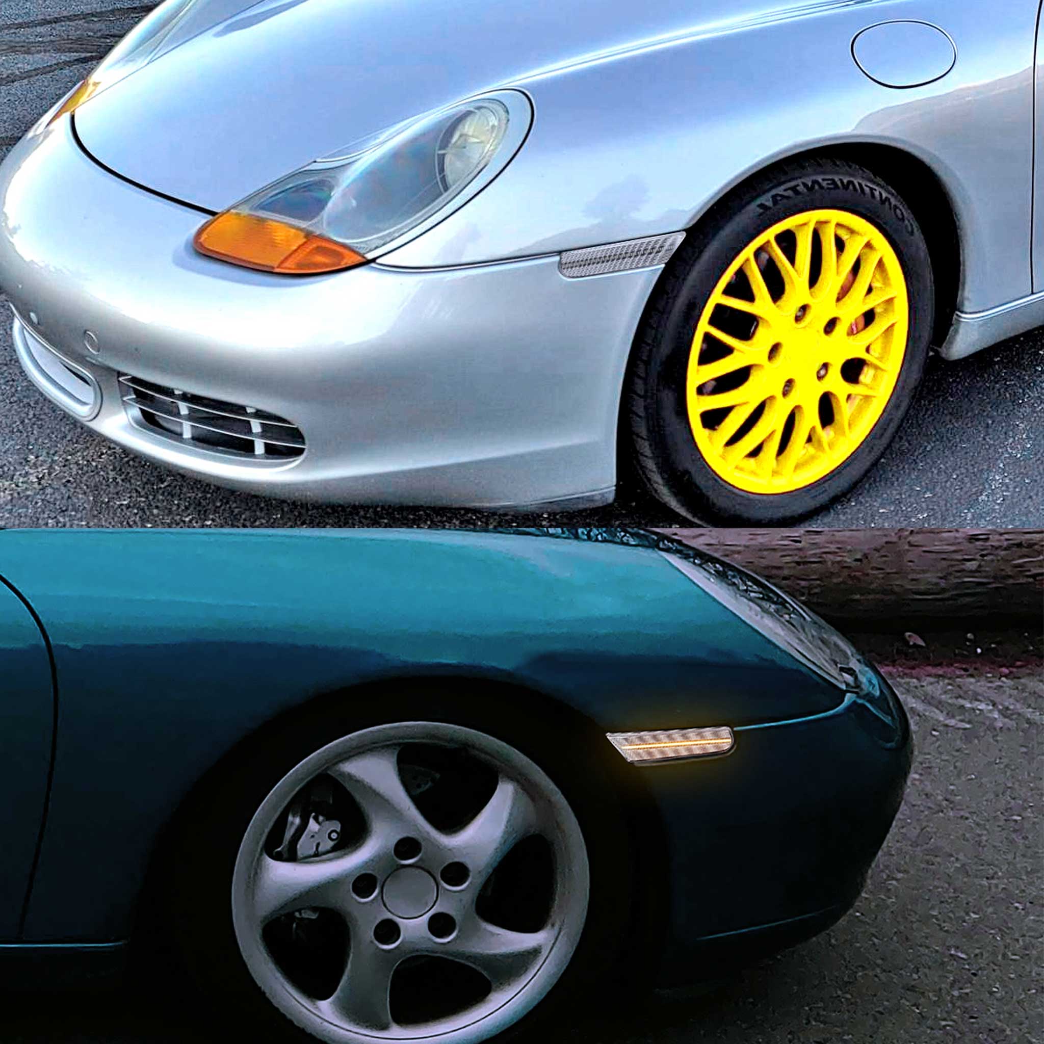 For Porsche 911 986/996 1997-2006 LED Turn Signal Light Clear Lens Sequential