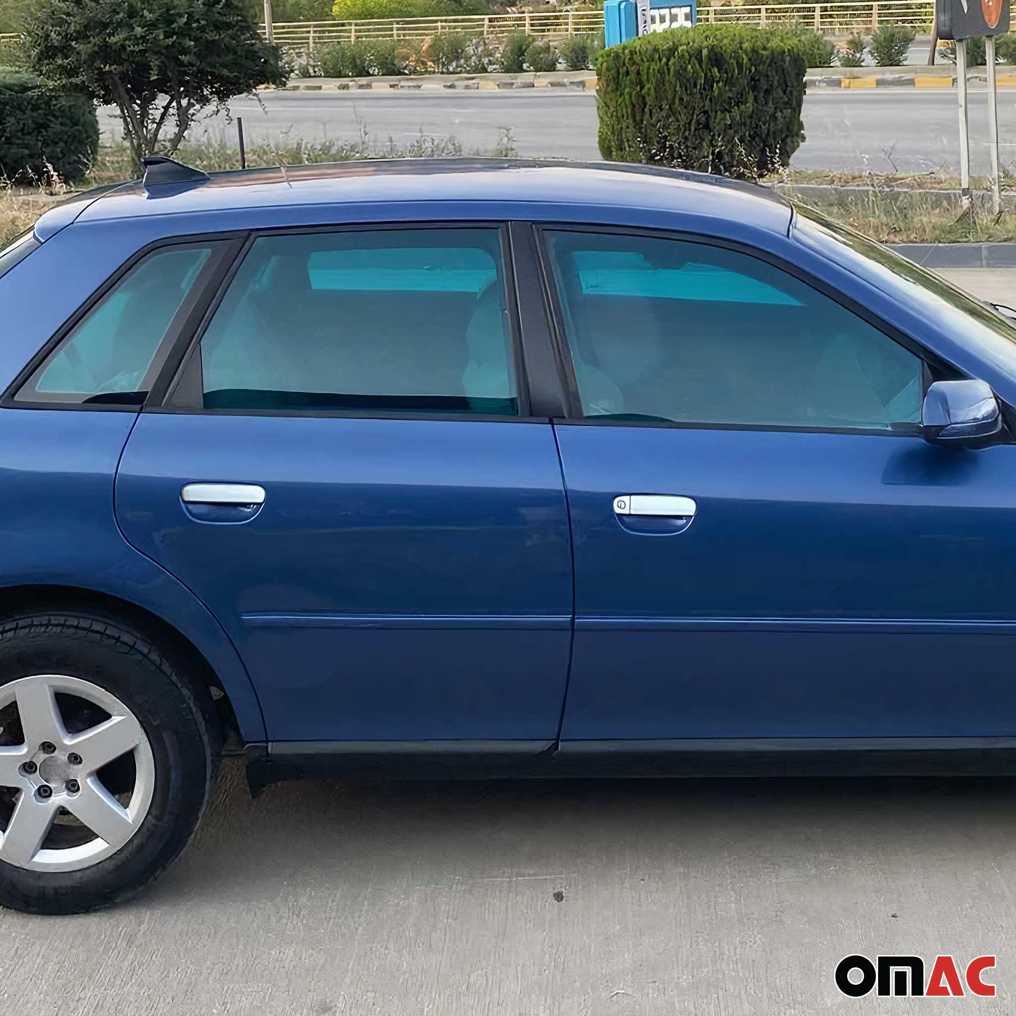 1996-2005 Audi A4 Car Door Handle Cover Protector Stainless Steel Chrome 6 Pcs