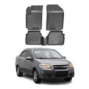 2004-2011 Chevrolet Aveo Hatchback Floor Mats Liners Full Set All Weather Black
