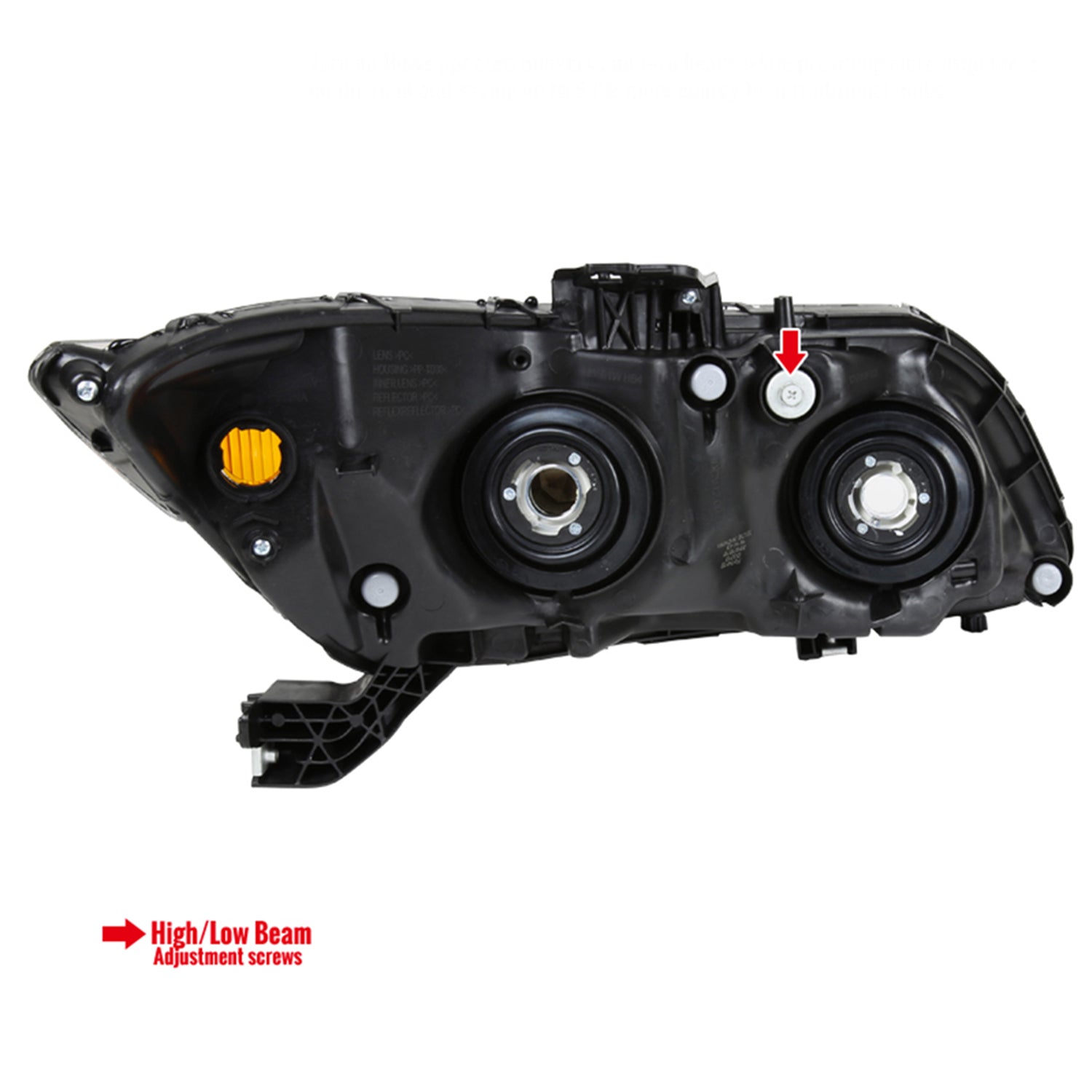 2012-2013 Honda Civic Coupe/ 2012-2015 Civic Sedan Crystal Headlights Matt Black