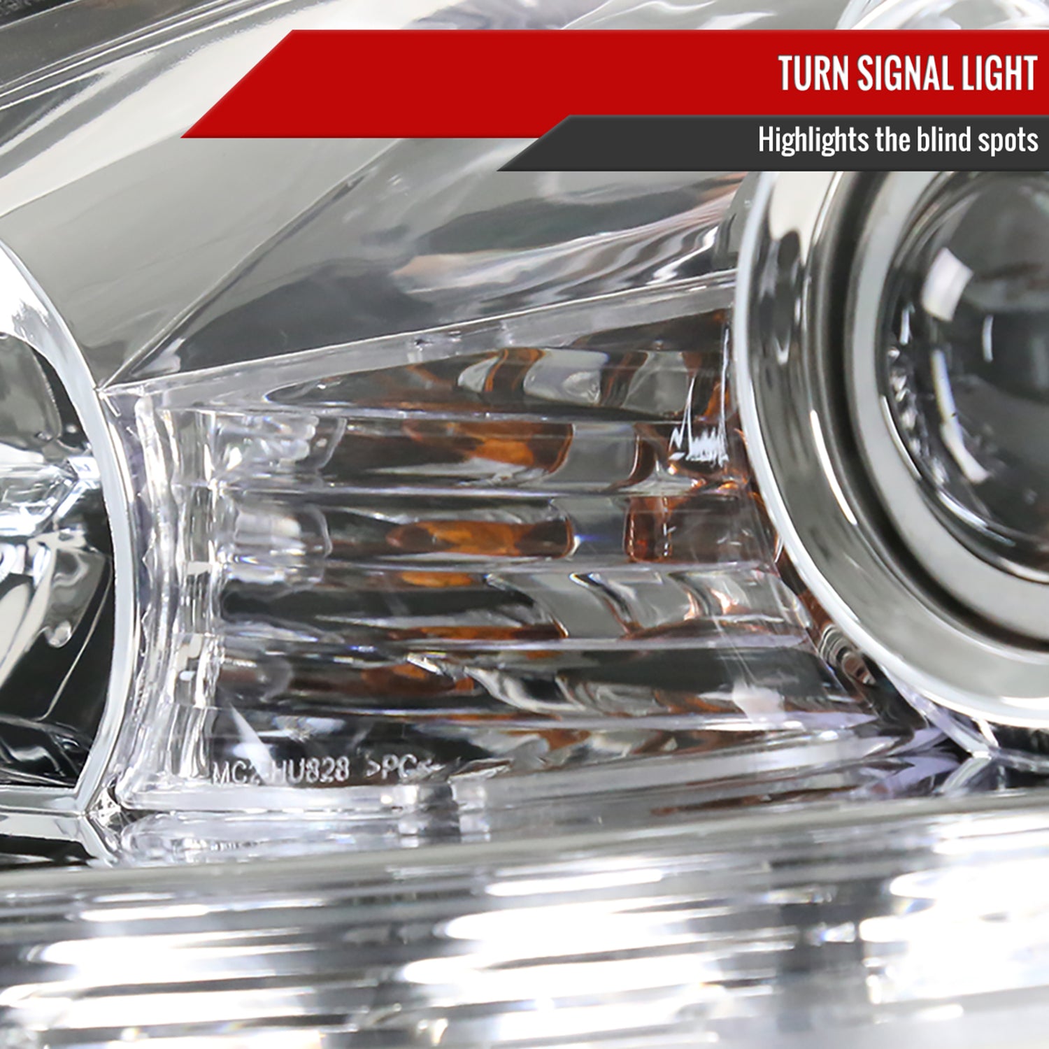 2006-2010 Lexus IS250/IS350 SMD LED Light Strip Projector Headlights Chrome