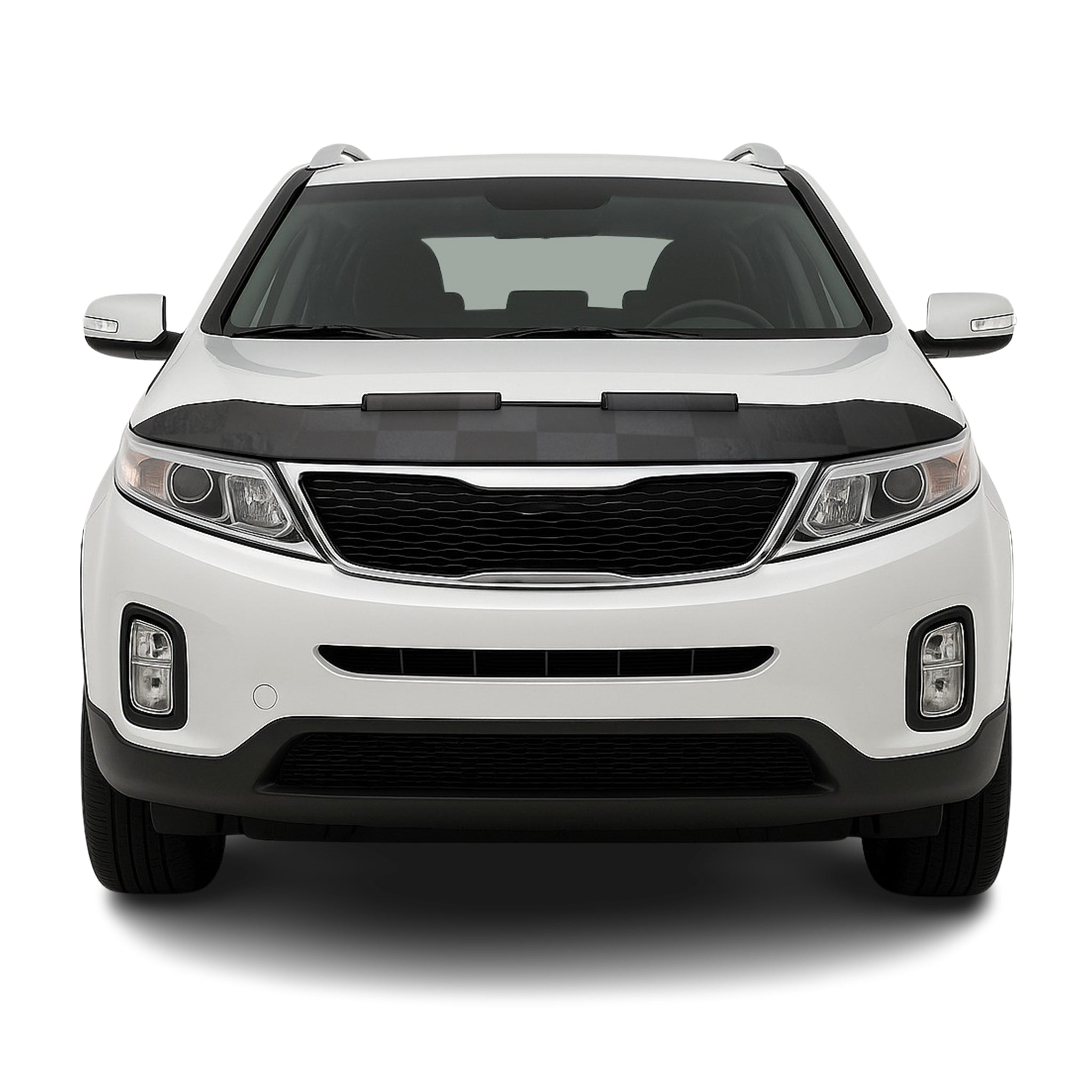 2011-2013 Kia Sorento Car Bonnet Mask Hood Bra Black Chequered 1 Pc