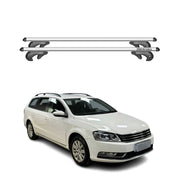 2012-2014 VW Passat B7 Alltrack Roof Rack Cross Bars Silver