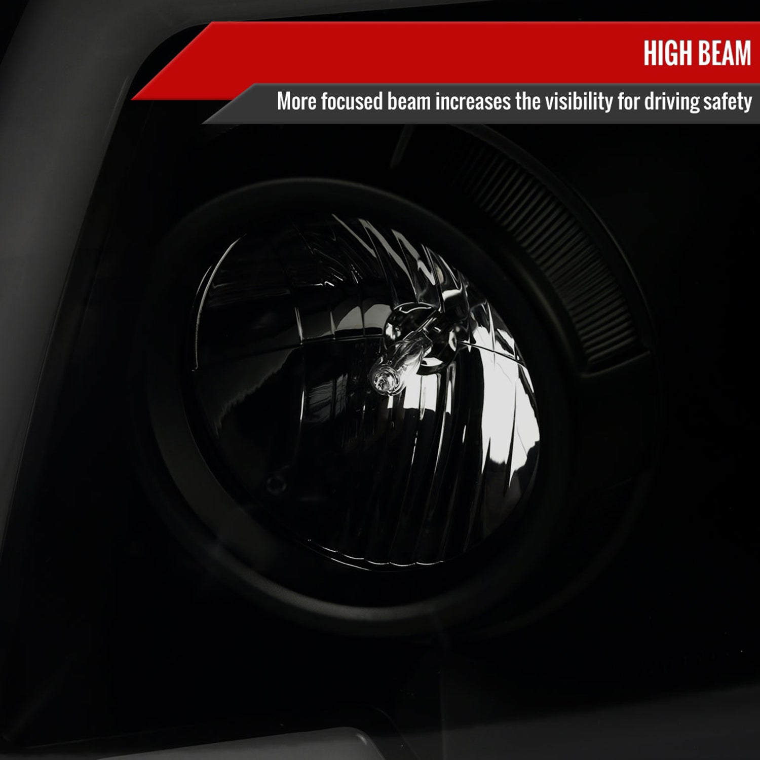 2005-2011 Toyota Tacoma LED Bar Projector Headlights Turn Signal Black Smoke