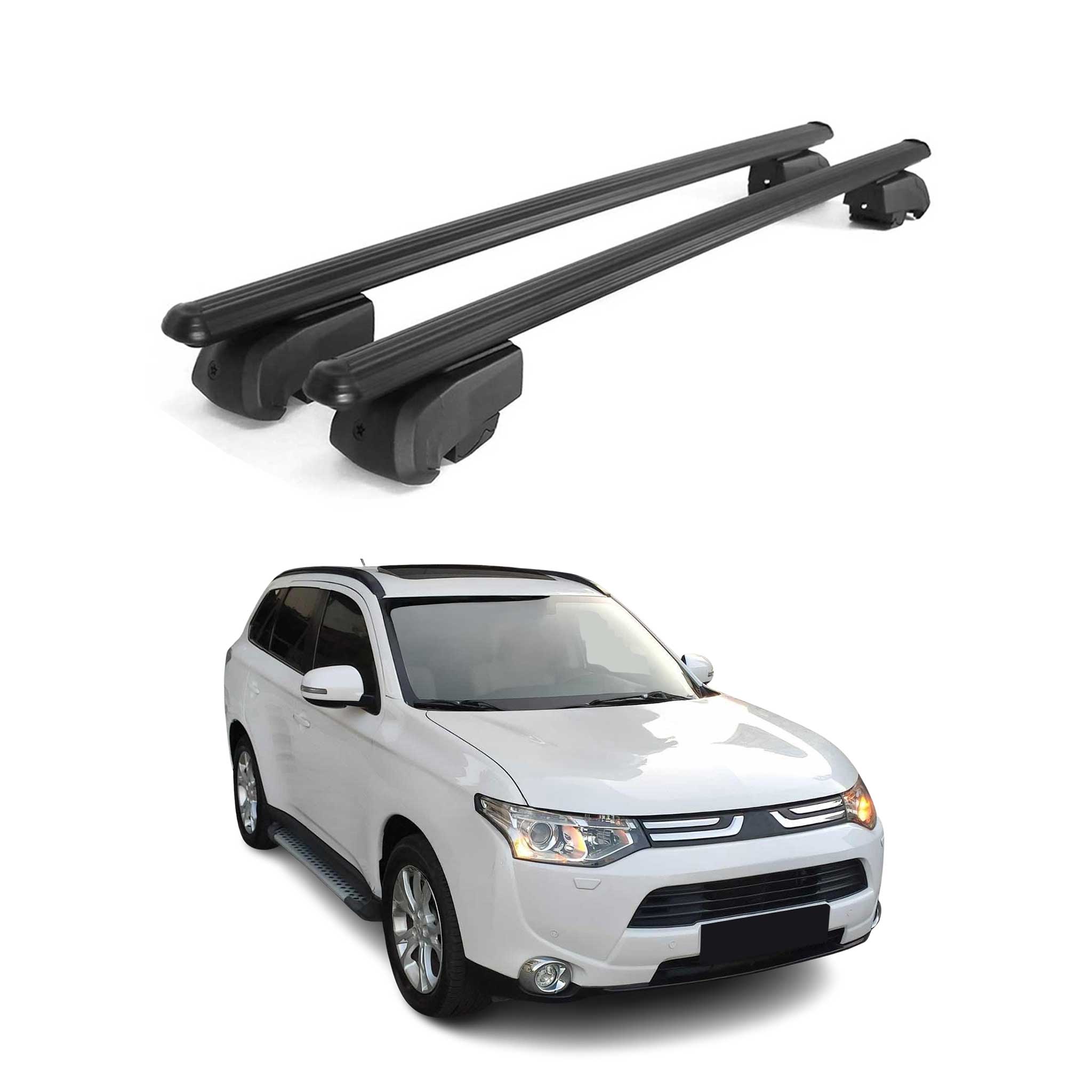 2016-2020 Mitsubishi Outlander Roof Rack Cross Bars Black