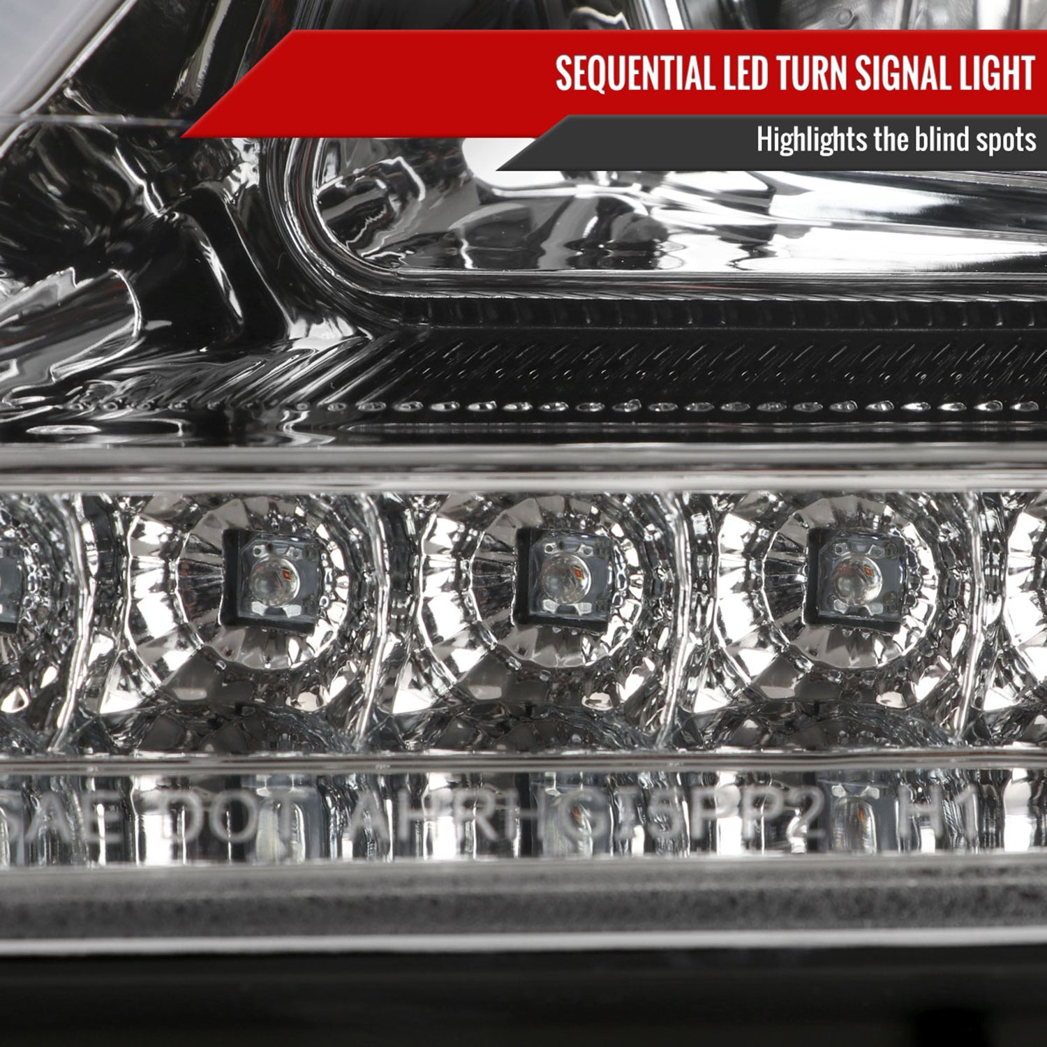 2006-2008 Mercedes Benz W164 ML Class LED Bar Headlights Signal Lights Chrome