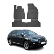 2008-2015 Lexus RX Hybrid Floor Mats Liners Full Set All Weather Rubber Black