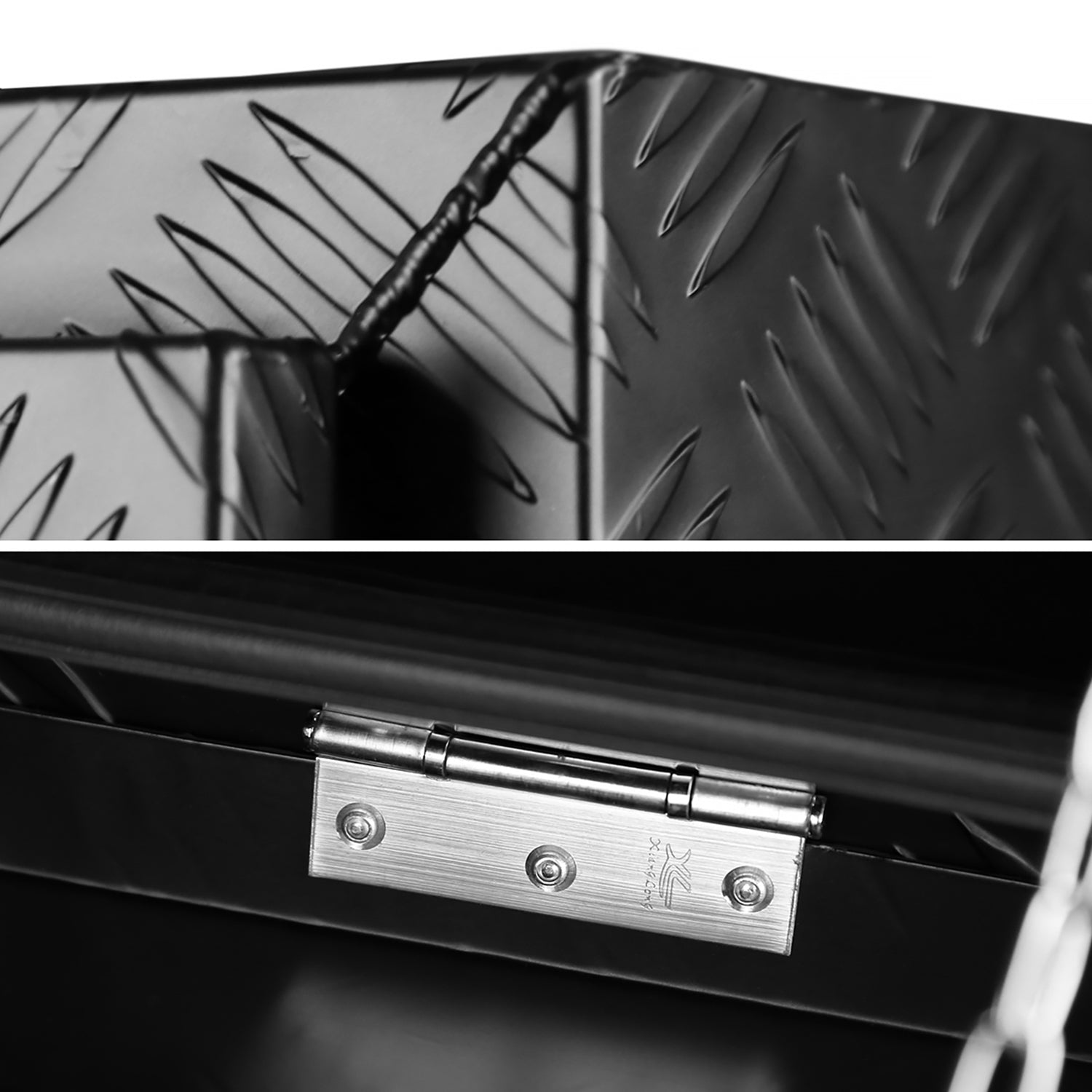 36" Heavy Duty Black Underbody Truck Tool Box w/ T-Handle Latches Locks & Keys