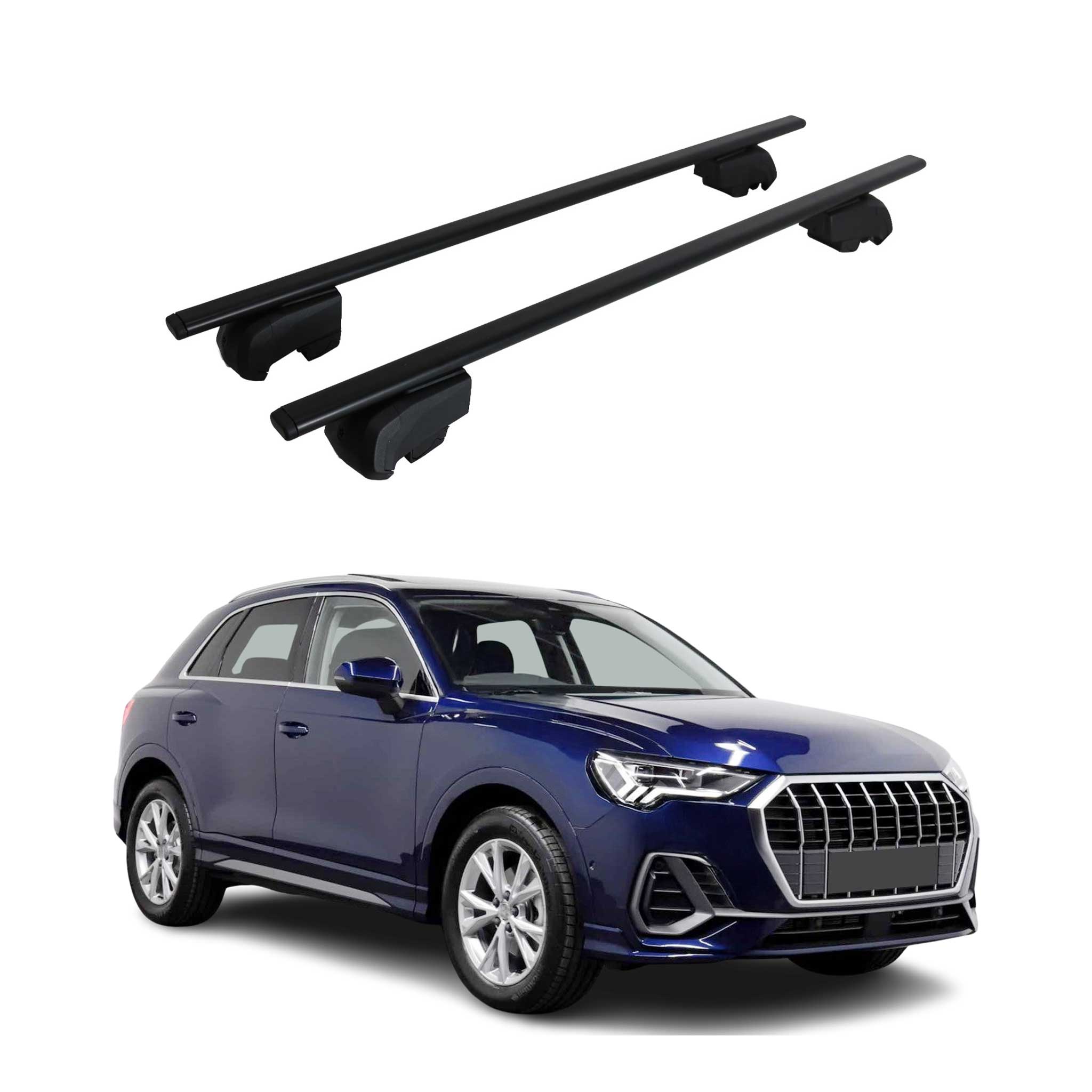 2018-2025 Audi Q3 Roof Rack Cross Bars Black