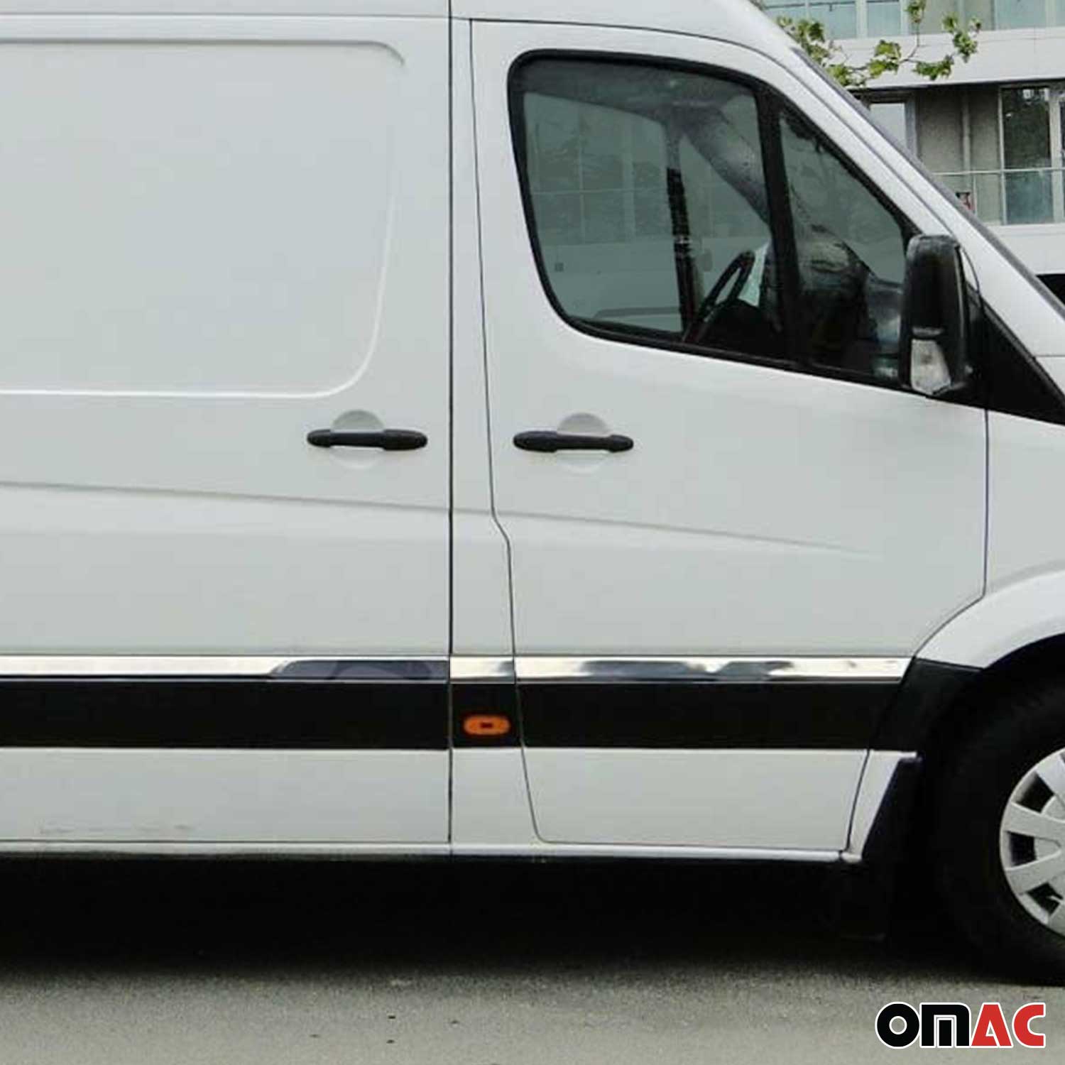 2006-2013 Mercedes Sprinter W906 L3 Long 170" Side Door Molding Trim Stainless Steel