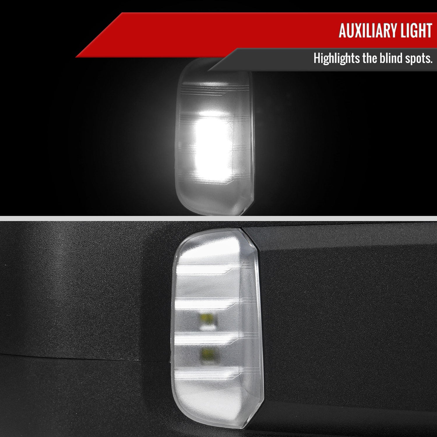 2019-2024 GMC Sierra 1500 Black Manual Fold & Heated Side Mirror Passenger