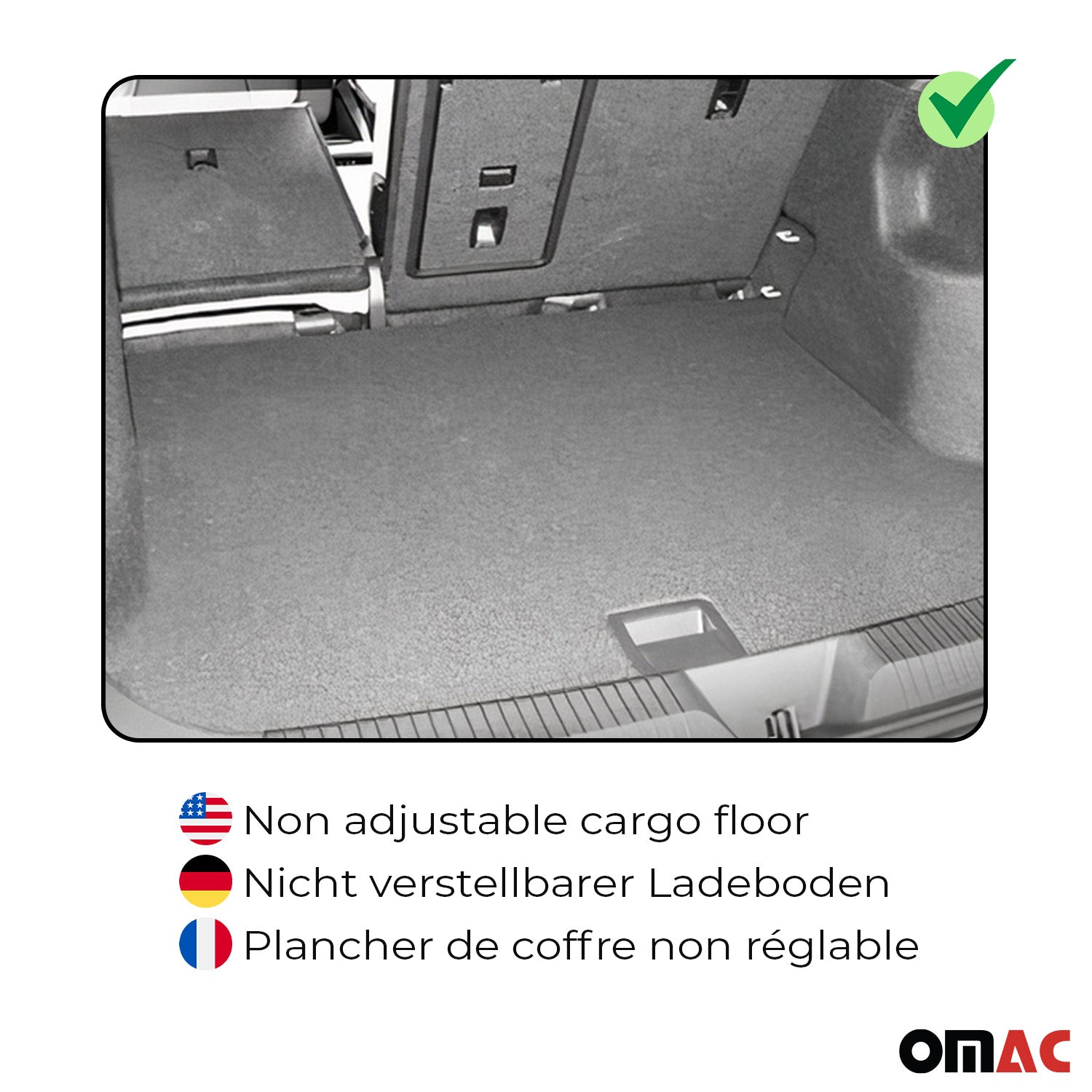2018-2025 Jeep Wrangler Premium Cargo Liner Trunk Mat All Weather Heavy Duty