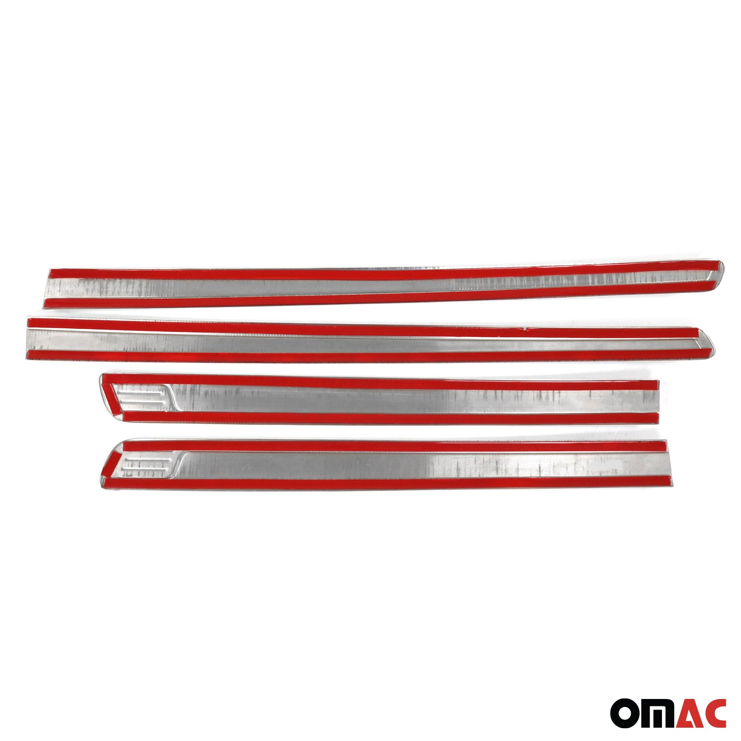 2005-2021 Nissan Frontier Side Door Molding Trim Stainless Steel Silver 4x