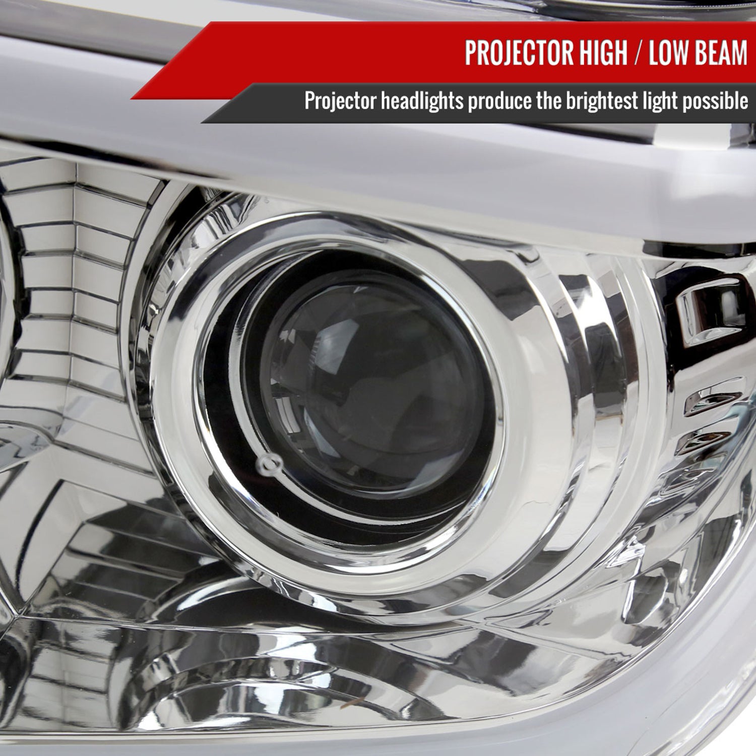 2014-2021 Toyota Tundra LED Projector Headlights Chrome Housing/Clear Lens