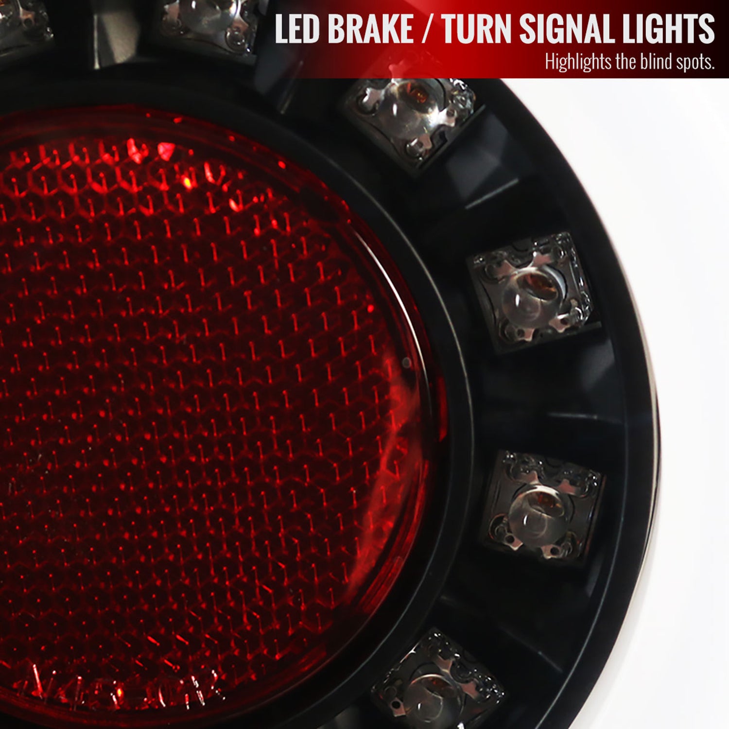 2006-2013 Chevy Impala/ 14-2016 Impala Limited LED Tail Lights Matt Black/Clear