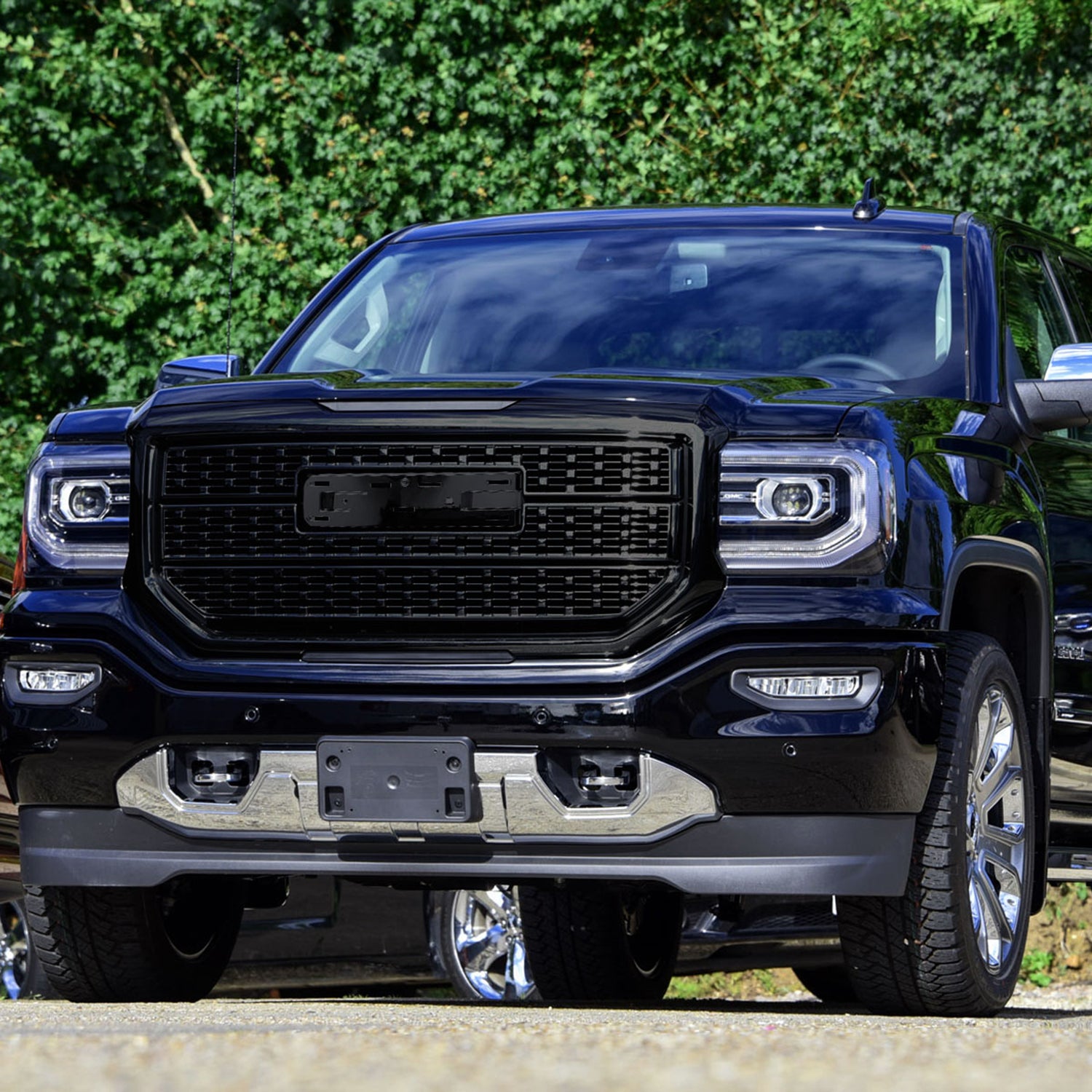 2016-2018 GMC Sierra 1500 Glossy Mesh Denali Style Hood Replacement Grille