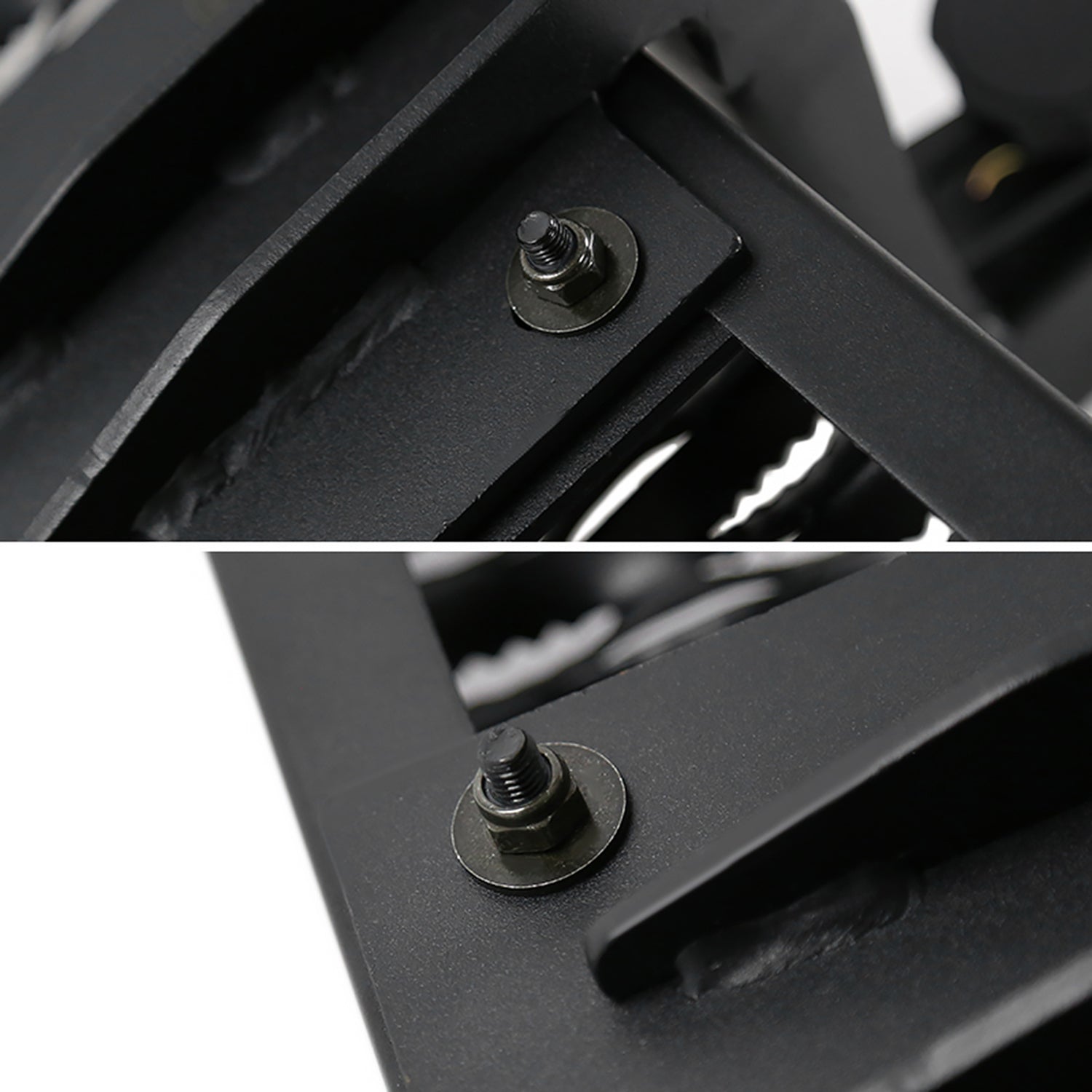 Universal Black Alu Hitch Mounted 6" Drop Rear Bumper Step For 2" Hitch Receiver