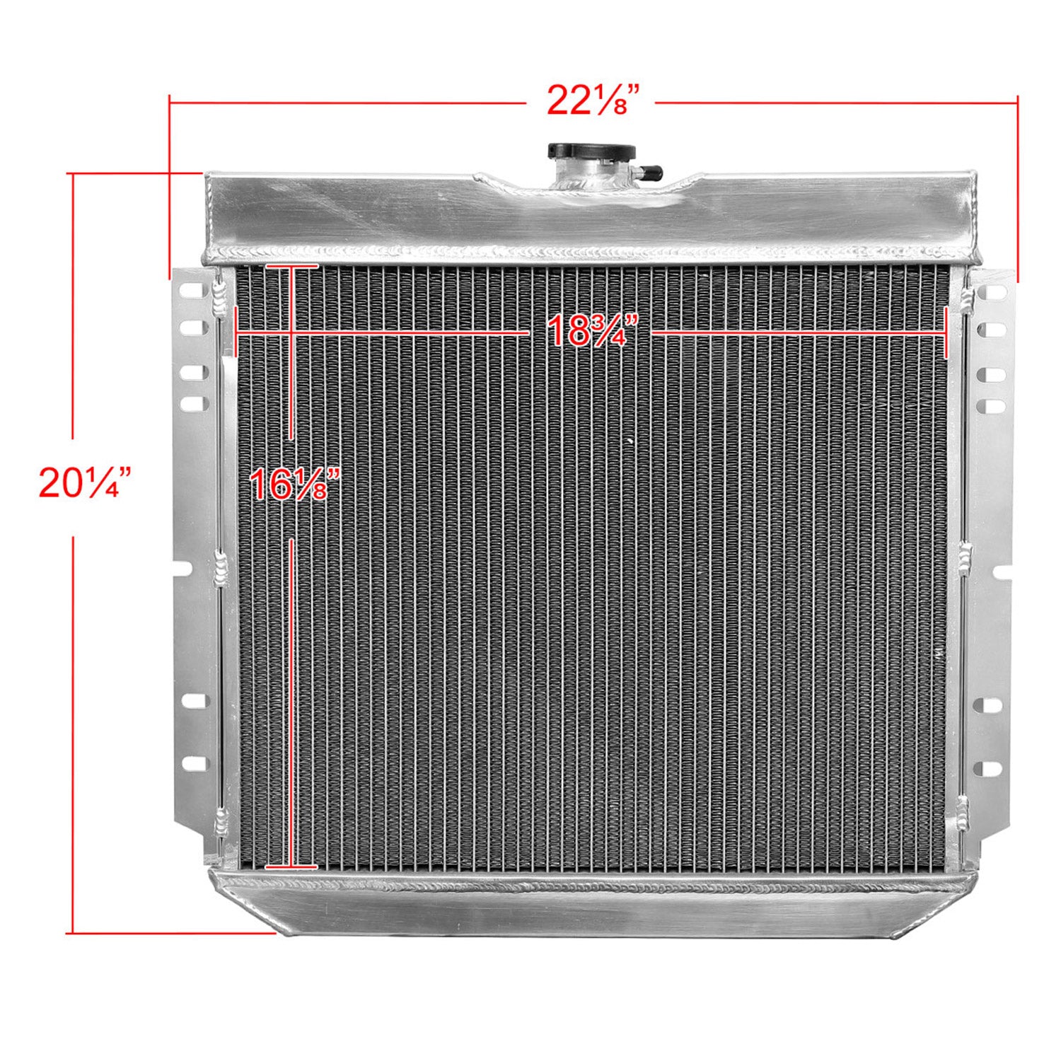 1963-1970 Ford Mustang/Galaxie Mercury Cougar 3Row Radiator & Shroud Fan