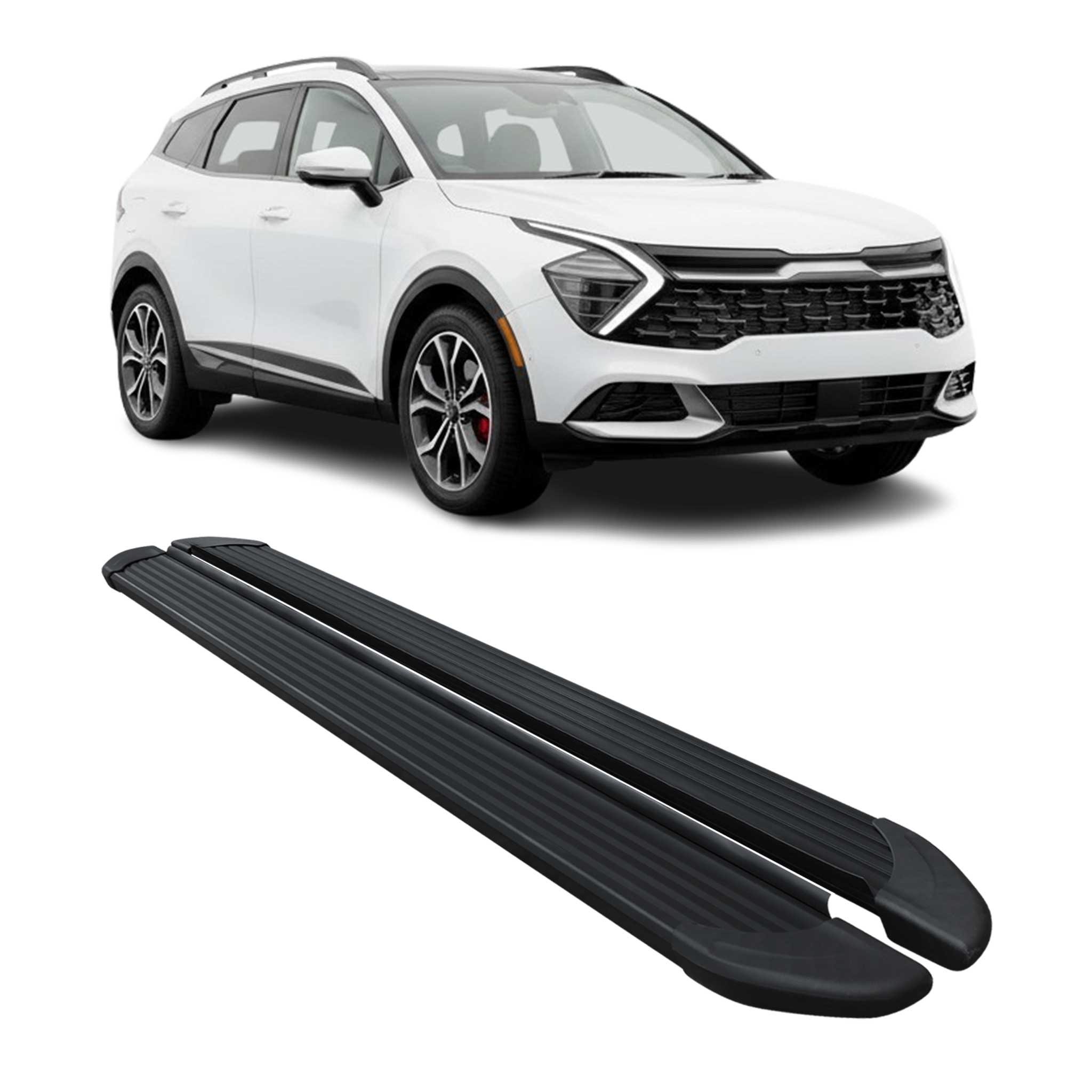 2023-2026 Kia Sportage Running Boards Side Steps Black