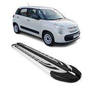 2014-2020 Fiat 500L Running Boards Side Steps Silver