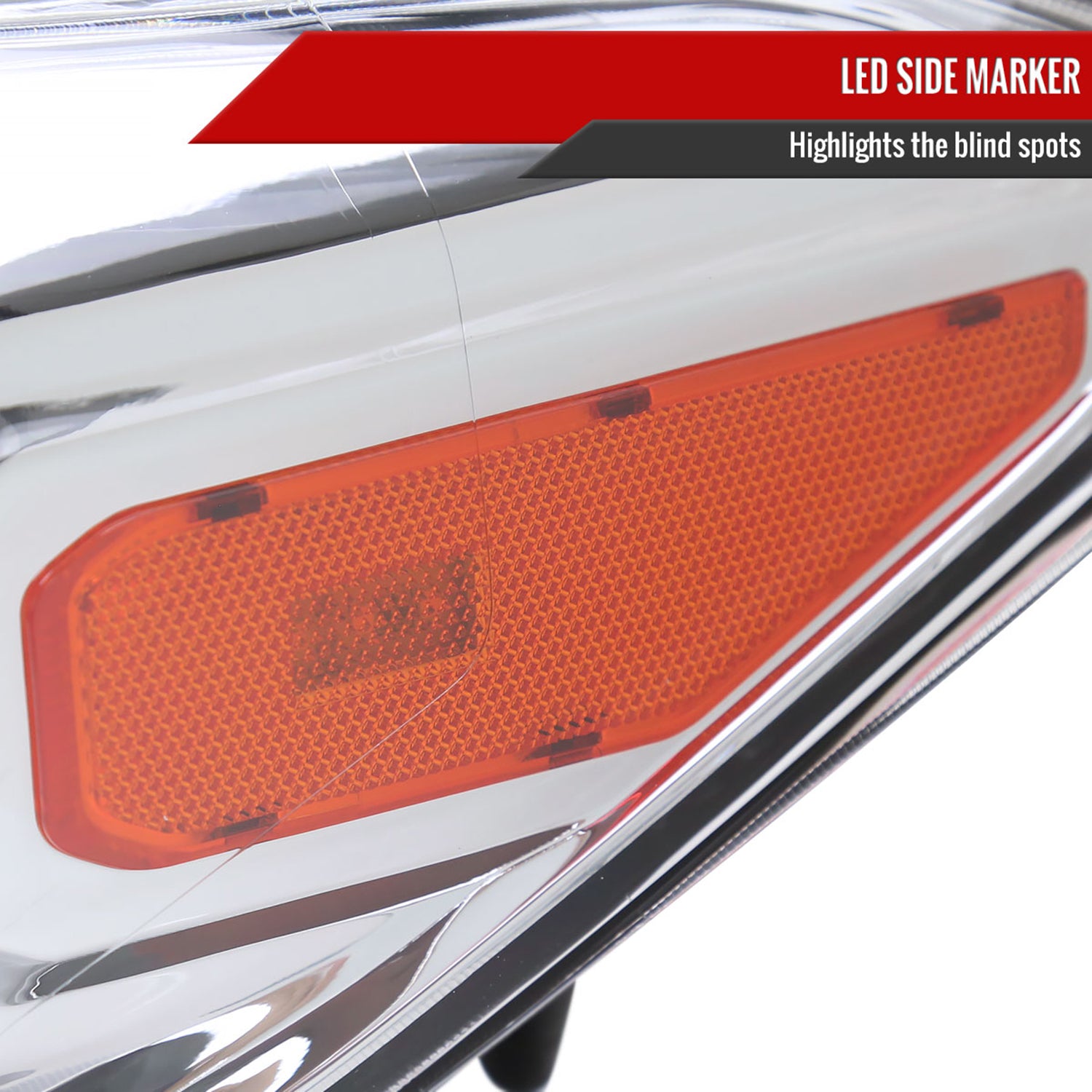 2016-2023 Toyota Tacoma Sequential LED Bar Projector Headlights Chrome