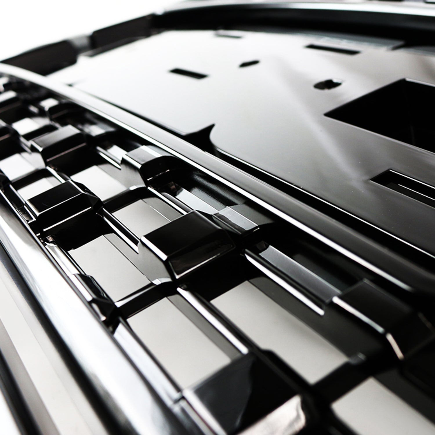 2016-2018 GMC Sierra 1500 Jet Glossy Black ABS Denali Style Grille