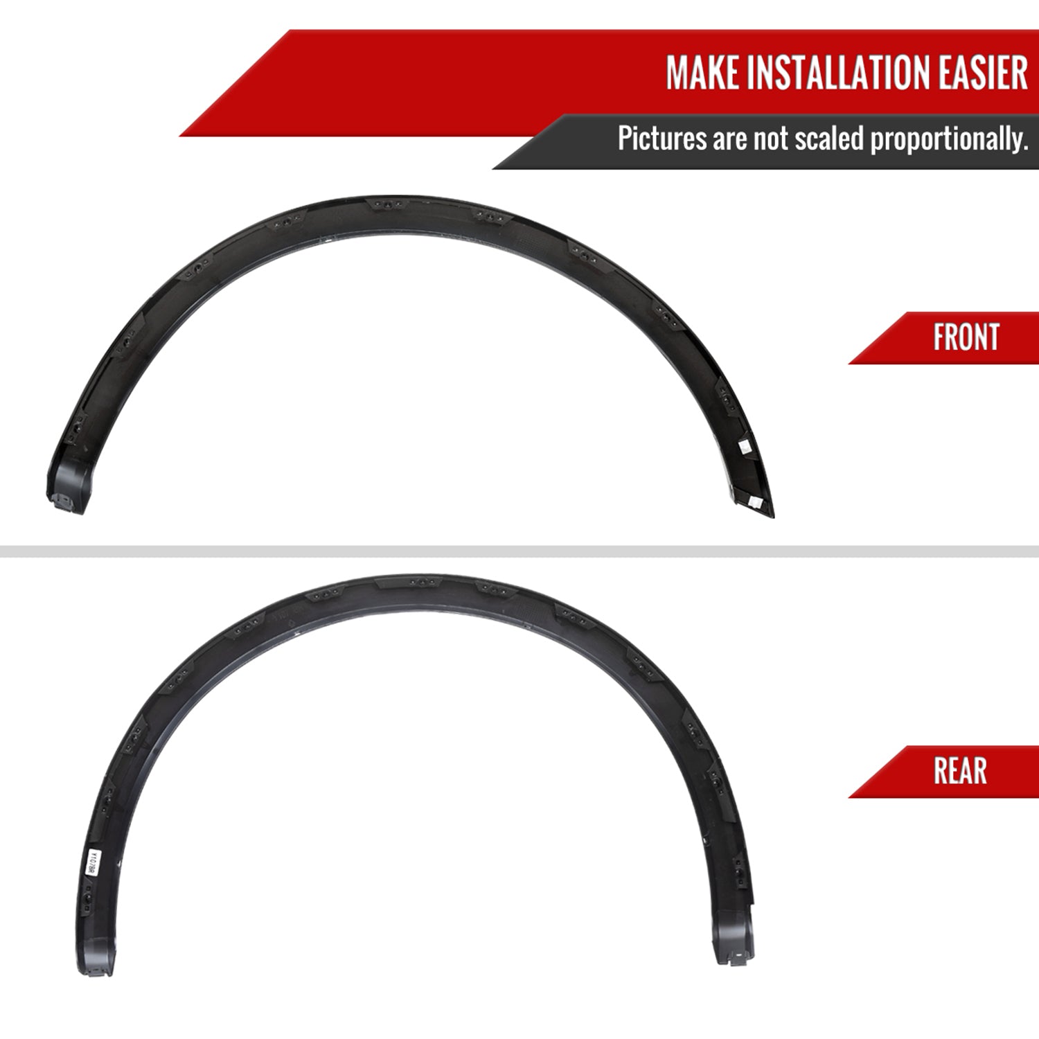 2018-2020 Ford F-150 Smooth Factory Style Fender Flares Wheel Protector