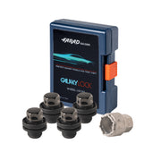 Wheel Lock Kit for LEXUS ES NX RX5 UX M12X1,5 Nut Chromed Black 4Locks & 1Key