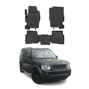 2010-2016 Land Rover LR4 Floor Mats Liners Full Set All Weather Black