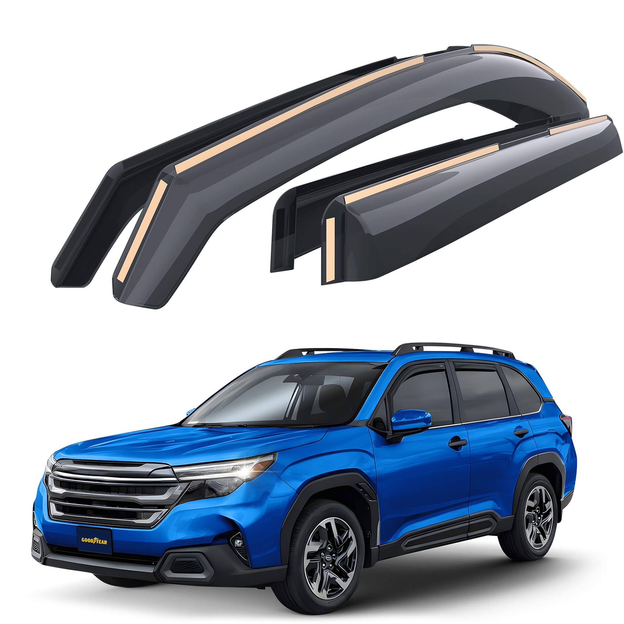 Goodyear Wind Deflectors for Subaru Forester 2025-2026 Premium Smoke 4Pcs