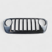2023-2024 Jeep Gladiator Grille Overlay Gloss Black 1Pcs ABS Plastic