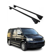 2010-2015 VW T5 Transporter Roof Rack Cross Bars Black